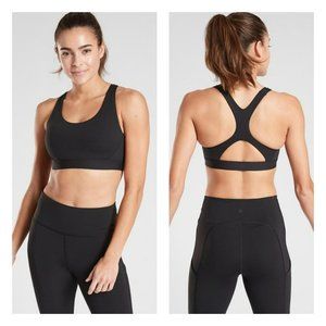 NWT Athleta | Black A-C Ultimate Sports Bra in SuperSonic XS